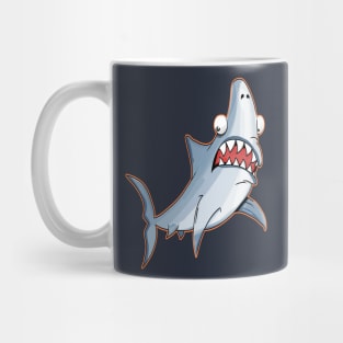 Shark frightened fish color Mug